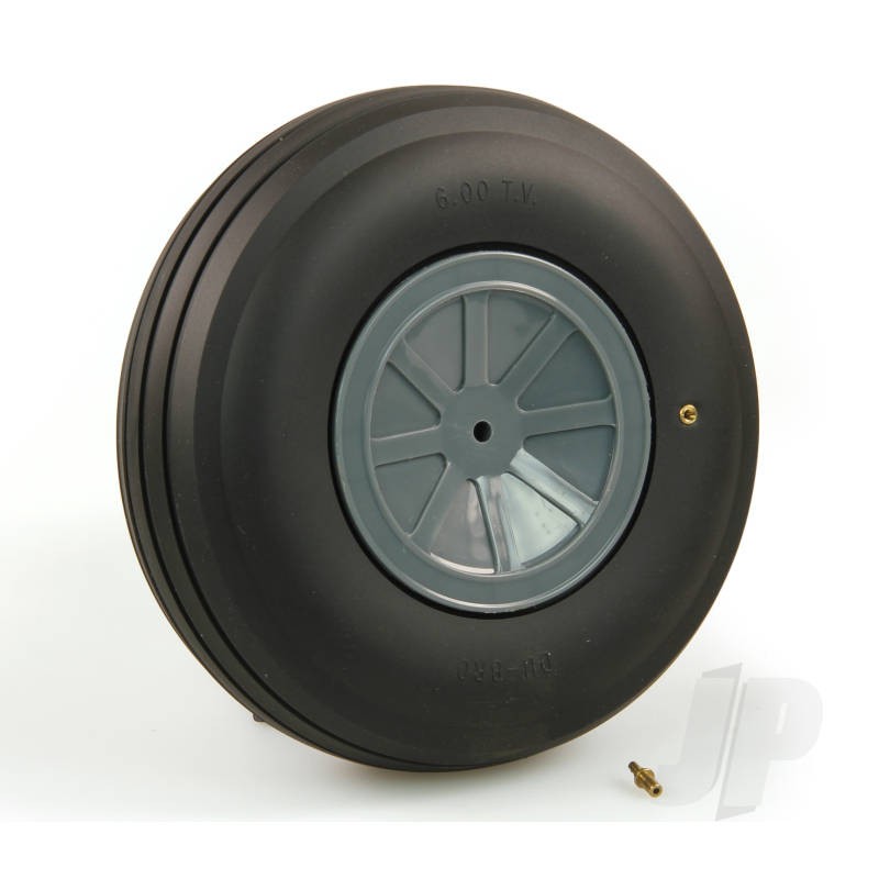 Dubro DB600TV 6"" (152 mm) Large Treaded Inflatable Wheel  For RC Model Aircraft