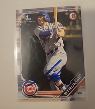 Chase Strumpf Signed 2019 Bowman Draft Baseball Card Chicago Cubs #BD178