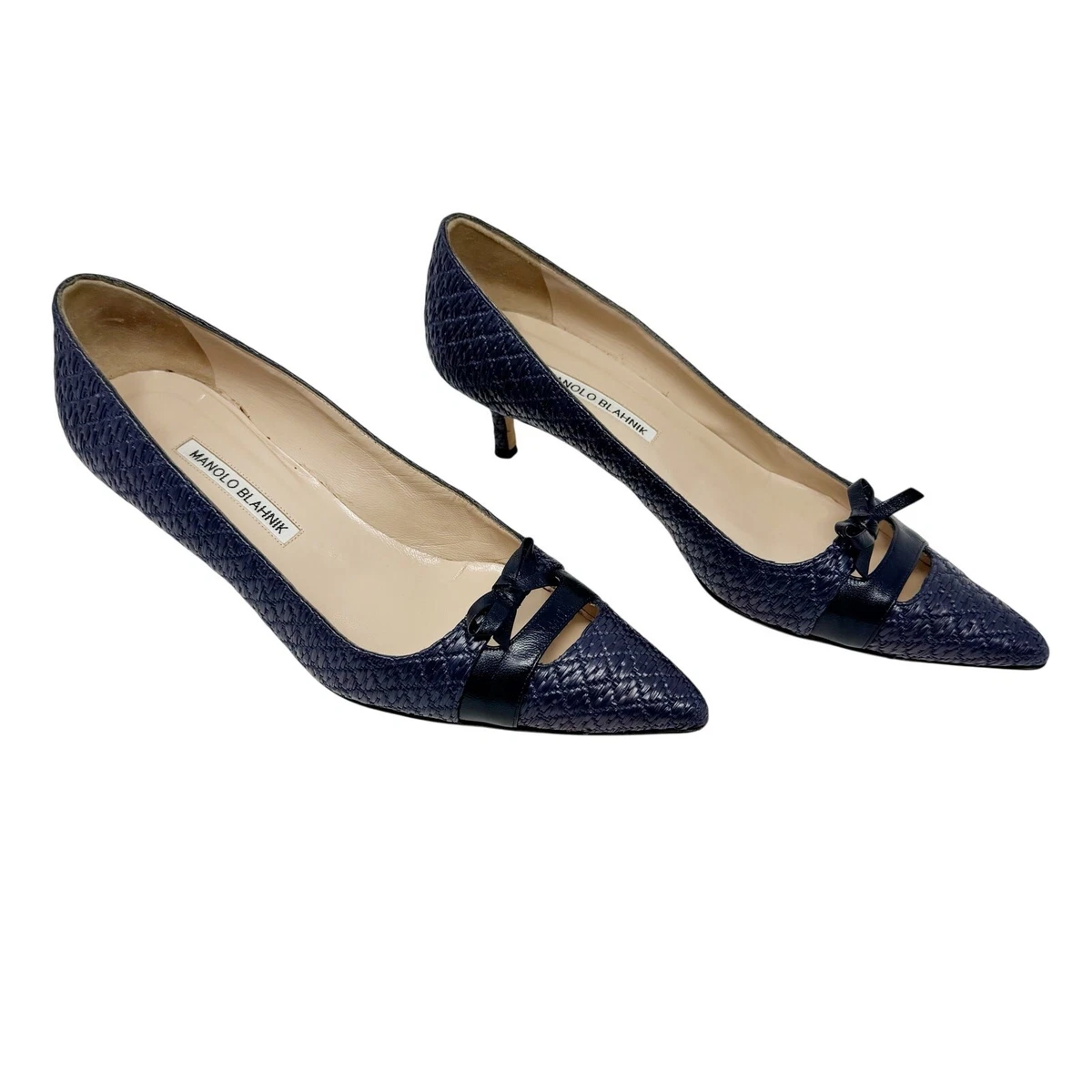 Preços baixos em Salto Alto Feminino Manolo Blahnik Azul | eBay