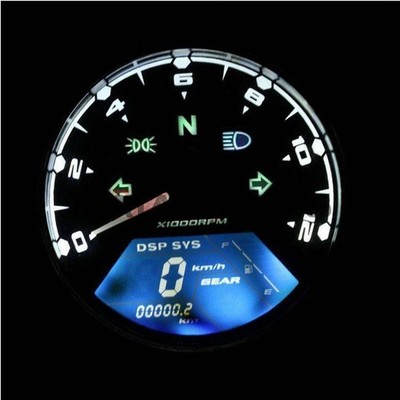 12000 RMP kmh Universal LCD Digital Odometer Speedometer Tachometer Gauge Parts 