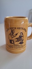 Vintage-Bierkrug aus Steingut