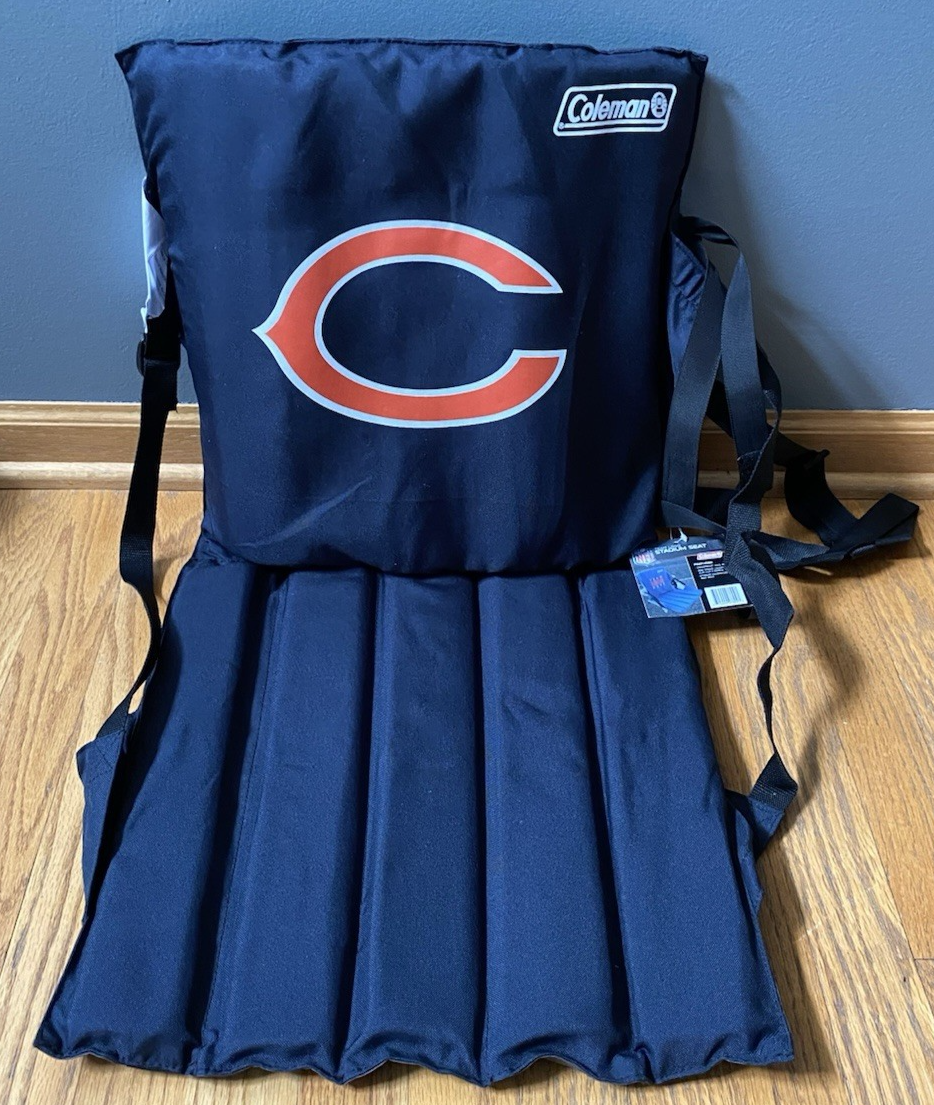 Coleman NFL Chicago Bears Team Logo Blue Stadium Seat Chair NWT