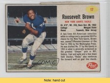 1962 Post Rosey Brown Roosevelt Brown #17 HOF READ 2w3