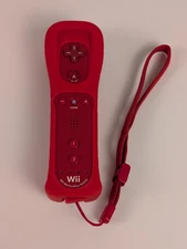 Official Nintendo Motion Plus Controller Red RVL-036 Wii Remote OEM⬅️🔥
