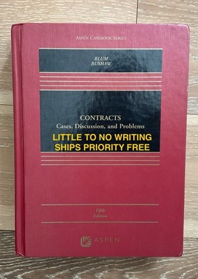 63- Contracts Cases, Discussion And Problems VERY GOOD 9781543838763 Blum
