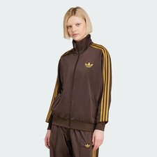Adidas Originals Womens Adicolor Classic Firebird Loose Track Top Brown Large