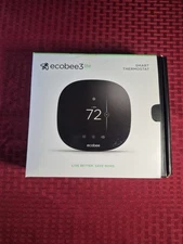 Ecobee3 Lite Smart Thermostat - Black (EB-STATE3LT-02). Open Box, Pre-Owned