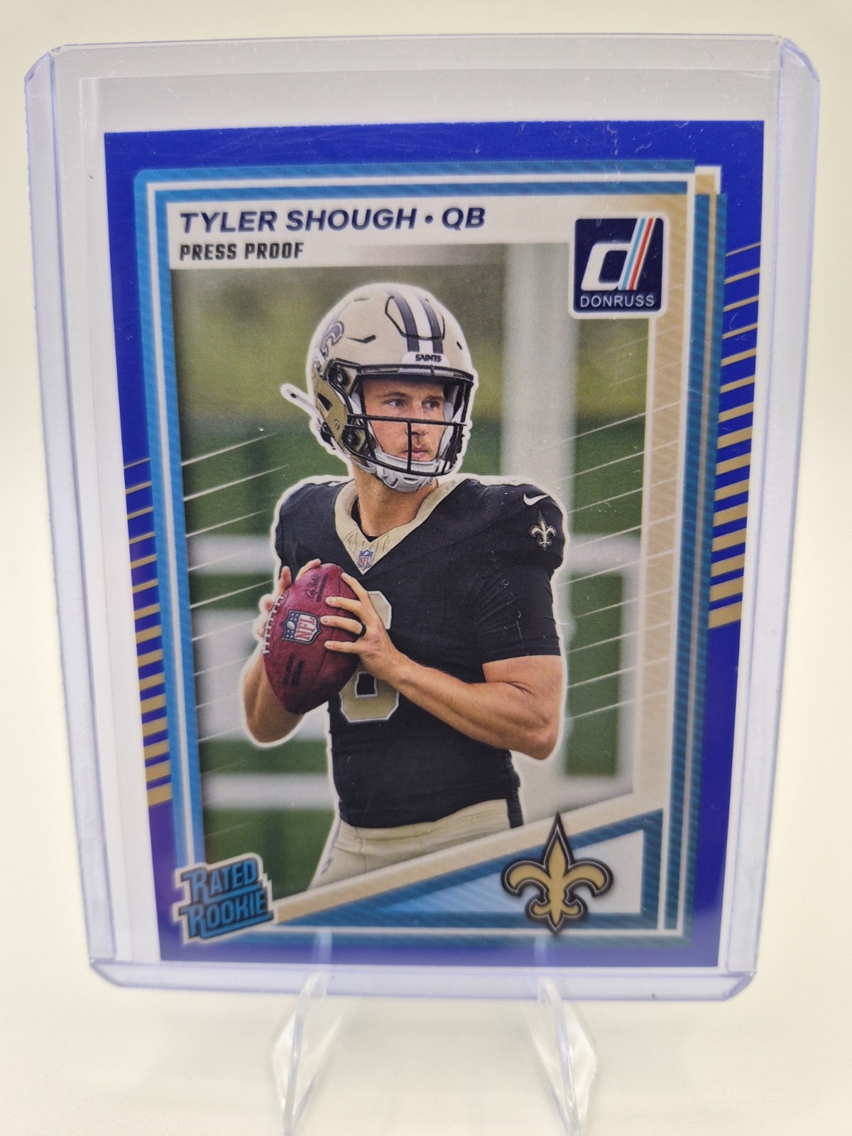 2025 Donruss - #304 - Tyler Shough - Press Proofs Blue