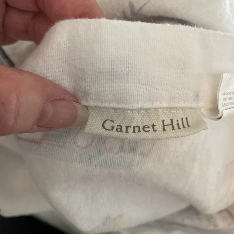 Garnet Hill Flannel Duvet Cover & 2 Pillowcases King/Cal King Size Happy Camper - Image 3 of 4