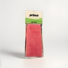 Prince Wristbands 3" Tennis Pickleball Sports All Pink 2 Pack 1 Pair One Size