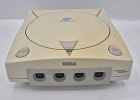 Sega Dreamcast Console With Box, Controller & Manual Spares Or Repair Powers On