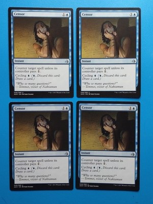 MTG 4x Censor x4 NM Amonkhet Magic Playset