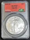 2025-(P) Silver Eagle 🦅CAC MS69🦅 Eagle Privy Red Book Label, NO RESERVE
