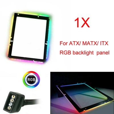 RGB BackLight Backplate Panel RGB Aura Sync For ATX MATX ITX Gaming Motherboard