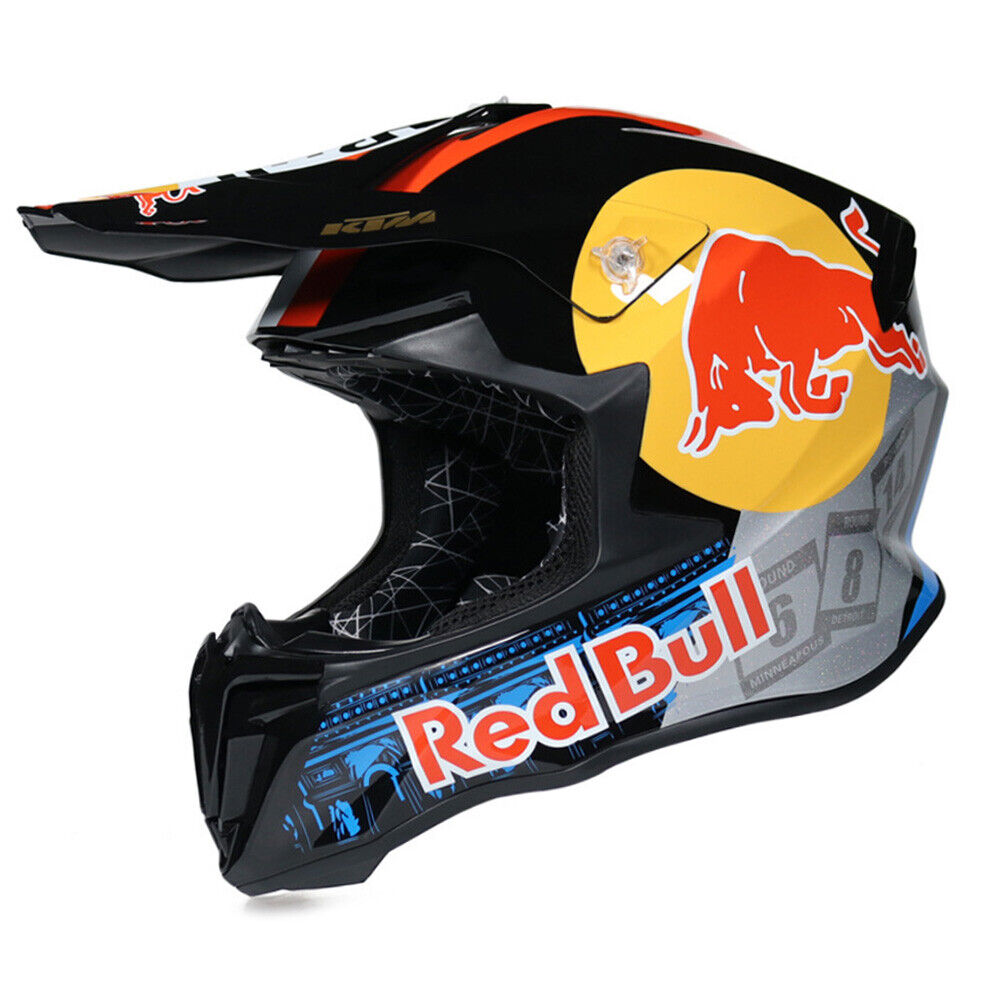 Dual Sport Off Road Street Motocross Helmet Dirt Bike Downhill Extreme ATV  BK