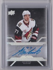 2016 2016-17 UD Black Pro Penmanship #PENAD Anthony DeAngelo Arizona Coyotes 