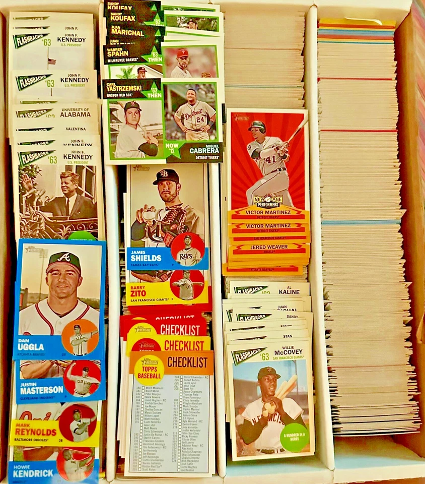 2012 Topps Heritage Base Card # 251 - 497 - Inserts - Finish Your Set - You Pick - Image 2 of 4