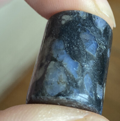 Beautiful Pre Drilled Que Sera Stone (Llanite) Beads Aprx 9g 2x1.5cm. 1 Bead #8