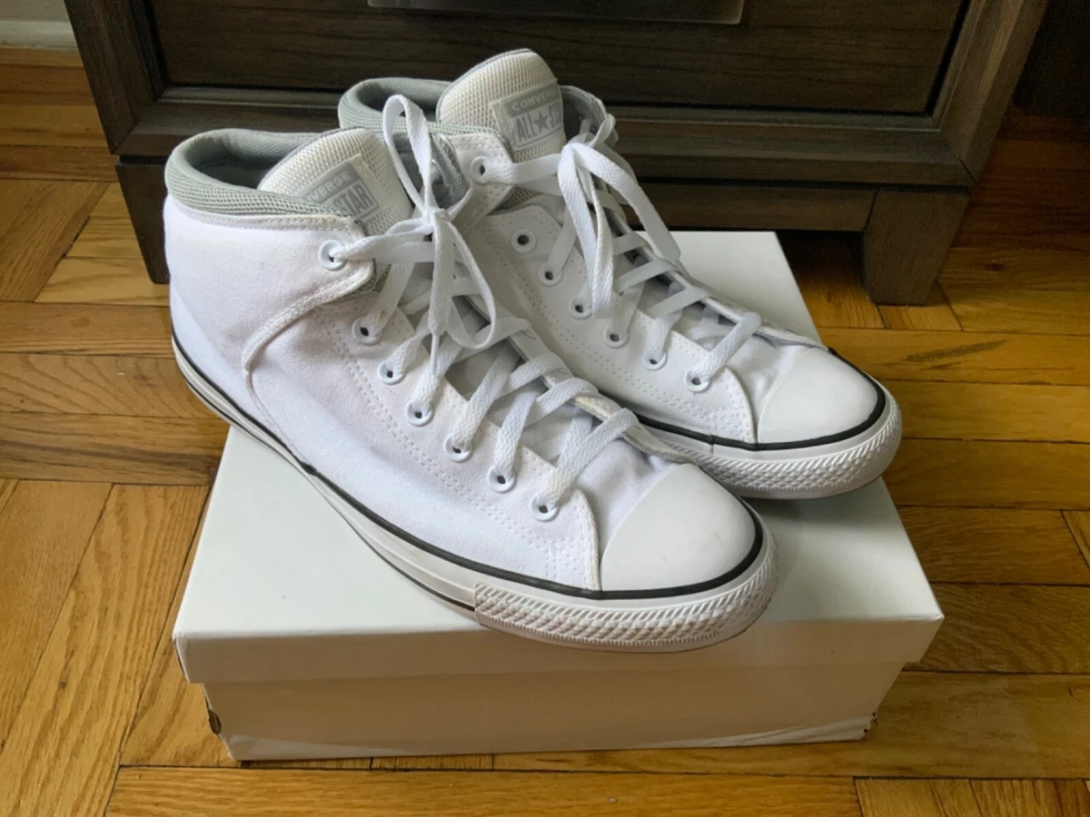 Size 11 Converse Chuck Taylor All Star Street High White eBay