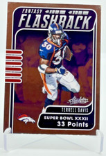 Terrell Davis 2020 Panini Absolute Fantasy Flashback Super Bowl XXXII FF-TD