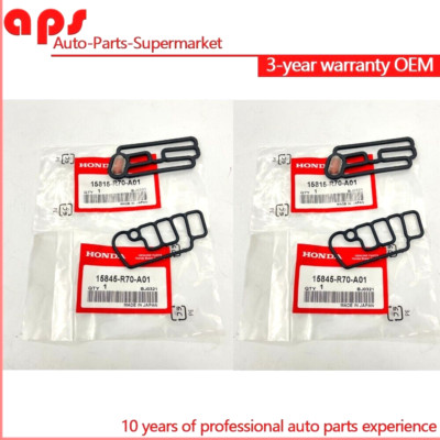 4 Pcs Cylinder Head Solenoid Gasket VTEC For Honda 15815R70A01 15845R70A01