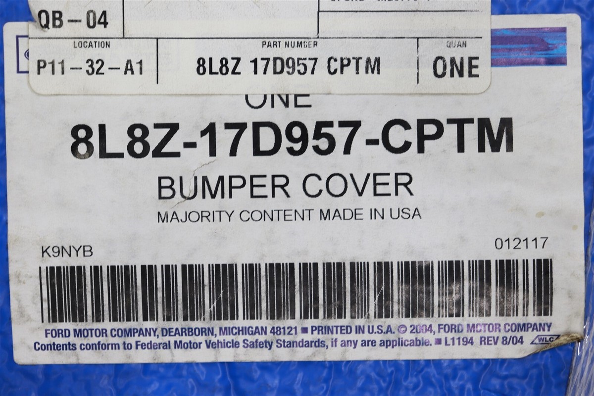 NEW OEM Ford Front Bumper Cover 8L8Z-17D957-CPTM Ford Escape 2008