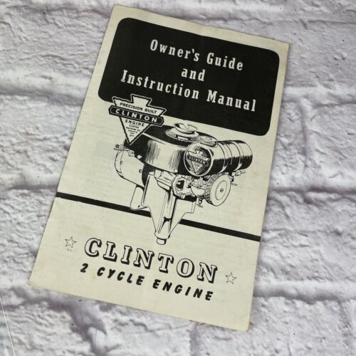 Vintage 1954 CLINTON 2 Cycle Engine Owner’s Guide & Instruction Manual - Afbeelding 1 van 7
