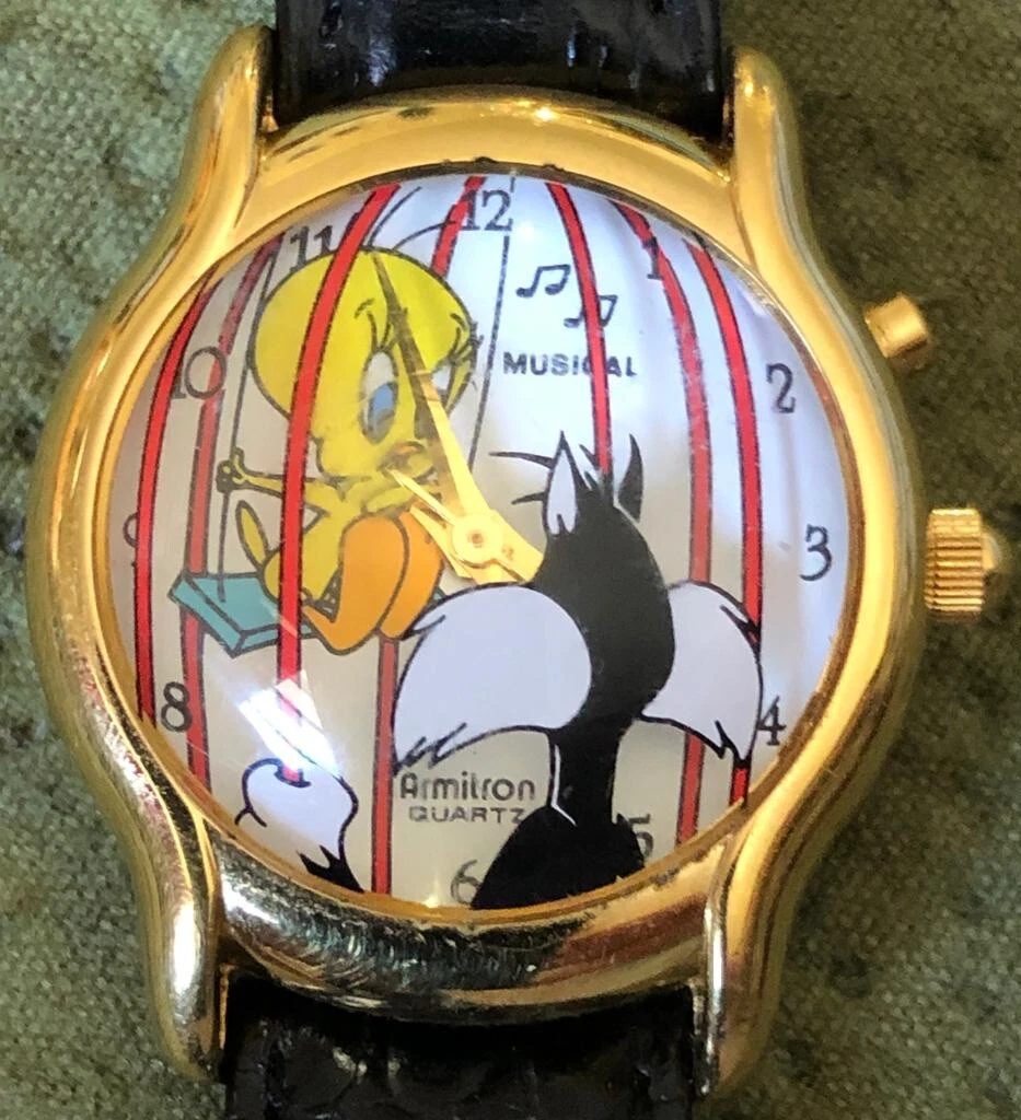 Looney tunes armitron deals collectibles watch tweety bird