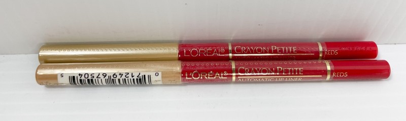 New (2) L'OREAL CRAYON PETITE Automatic Lip Liner - REDS  ** RARE