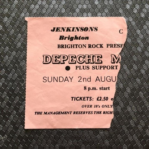 Depeche Mode ticket Jenkinsons Wine Bar Brighton 02/08/81 eBay