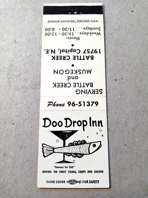Vintage Matchbook: Doo Drop Inn, Battle Creek, MI | eBay