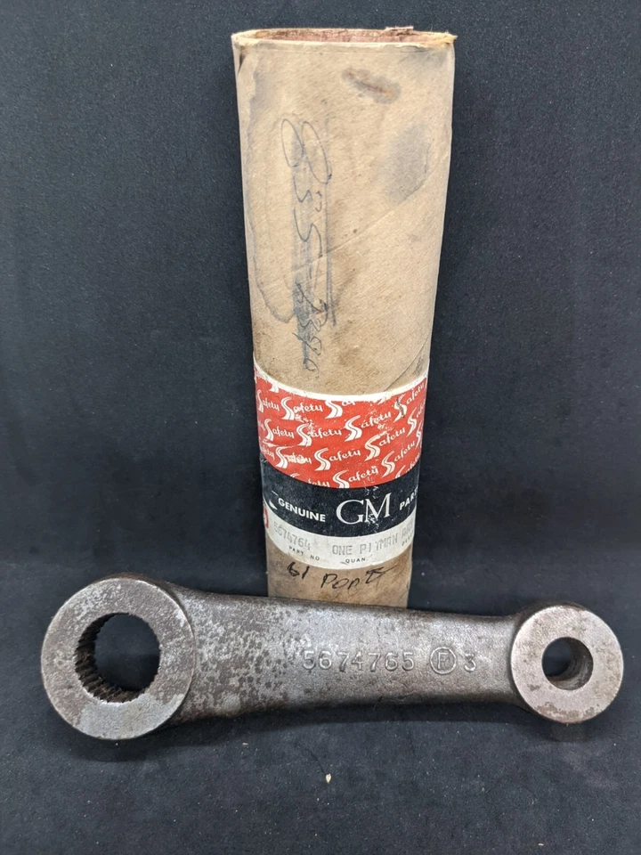 Nuevo de Lote Antiguo 1961 1962 Pontiac Tempest engranaje de dirección Pitman brazo Saginaw 5674764 Foto 2 de 4