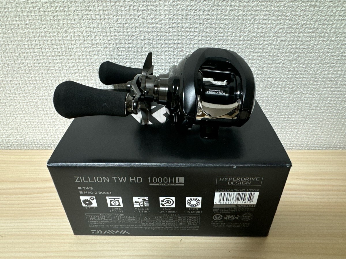 Daiwa Baitcasting Reel 22 Zillion TW HD 1000HL Left 7.1:1