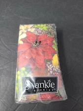 Swankie Hankie Crimson Poinsettia Craft Tissue Decoupage 10-3ply