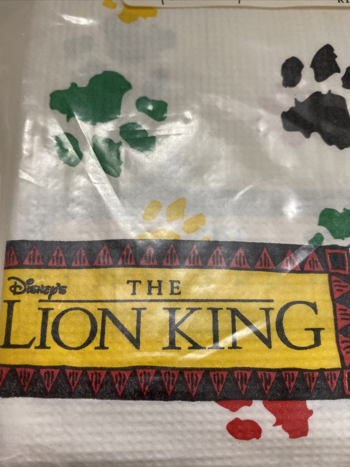 LION KING VINTAGE 1994 PAPER TABLE COVER ~ Birthday Party Decorations Disney new