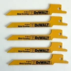 DEWALT 5PC 3-1/2" 18TPI BI-METAL SCROLLING RECIPROCATING METAL SAW BLADES DW4815