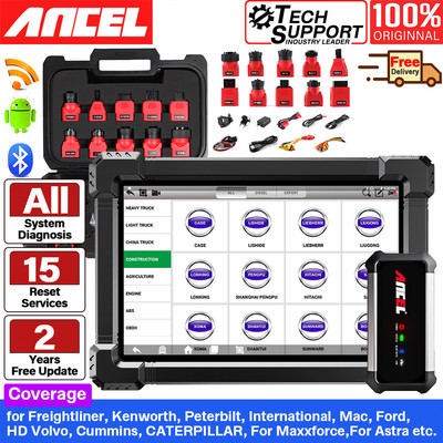 2025 ANCEL X7HD Profi Truck LKW Diagnosegerät OBD2 Heavy Duty 24V für MAN DAF