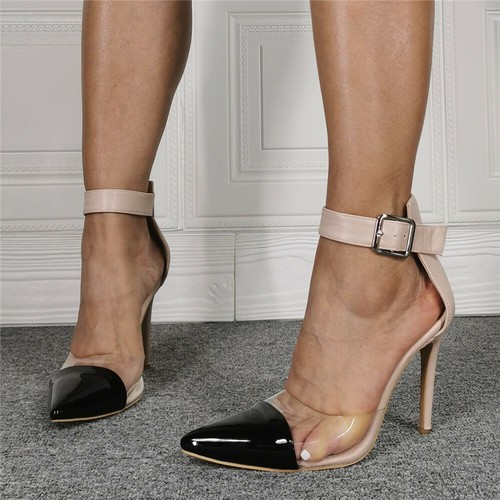 Sexy Donne Tacchi Alti Sandali CHIARE POMPA A Punta Tacchi A Spillo Scarpe  Festa Dimensioni | eBay