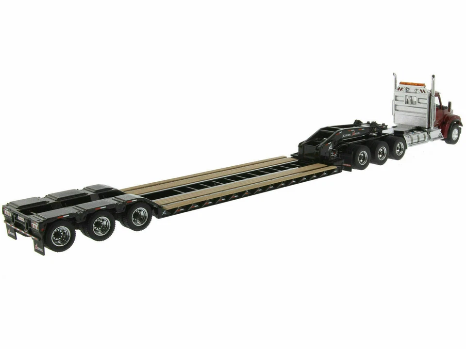 KENWORTH T880 SBFA W/ XL 120 TRAILER & 3 ACCESSORIES 1:50 DIECAST MASTERS 71061 - Image 3 of 3