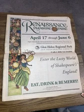 Renaissance Pleasure Faire, Los Angeles Advertising Supplement April 15, 1993