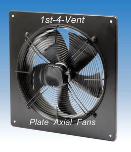 630mm Plate Axial Extractor Fan 1 Phase 4 Pole Commercial