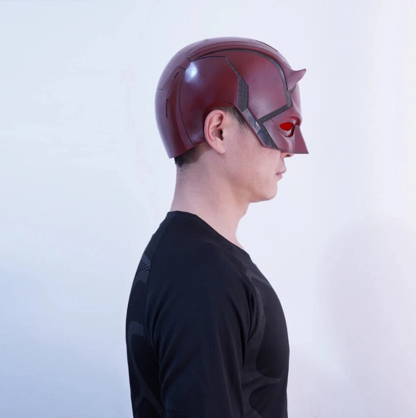 Marvel Daredevil Helmet Wearable Halloween Cosplay 3D Printing Head cover Mask - Image 4 of 4