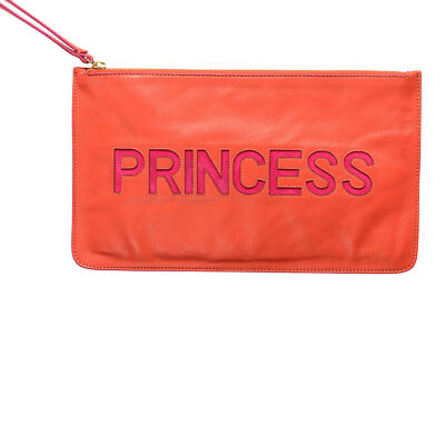 Red Valentino Women's ''PRINCESS'' 100% Leather Wristlet Clutch Bag
