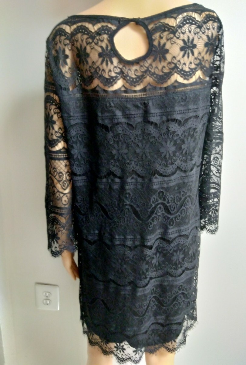 BCBG MaxAzria Women's Black Lace Long Sleeve Dress Size Medium | eBay BCBG MaxAzria Women's Black Lace Long Sleeve Dress Size Medium | eBay