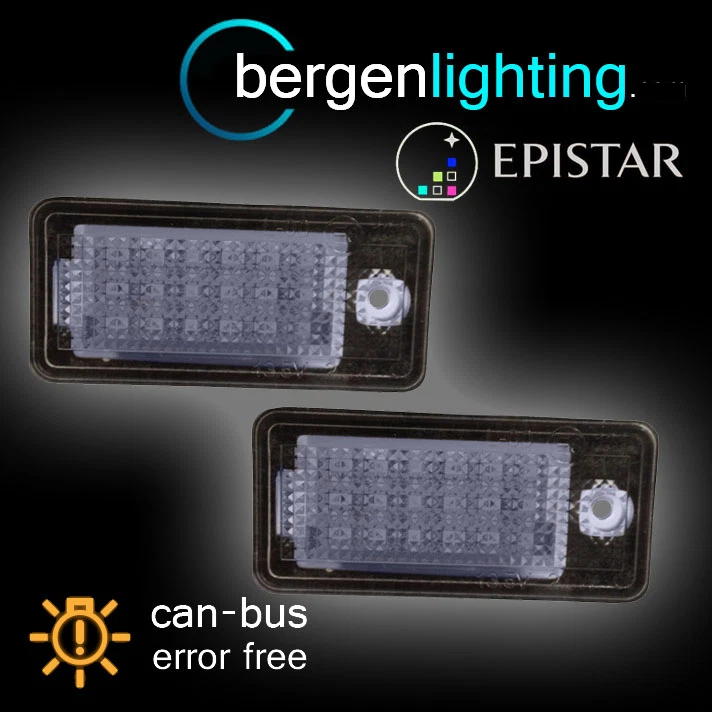 FOR AUDI Q7 RS4 RS6 AVANT QUATTRO 6500K 18 LED NUMBER PLATE LIGHT LAMPS
