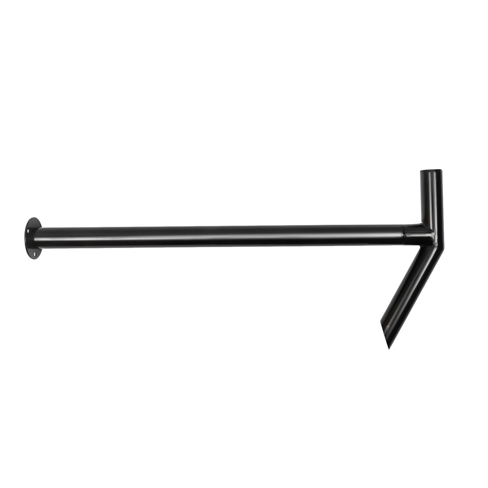 For 12 Steps 3Ft Stair Rail Railing Iron Handrail Kit Outdoor Garden