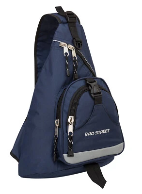 JENNIFER JONES LEATHER GMBH Bag Street Rucksack Bodybag Z-Bag Umhängetasche T0018 Blau