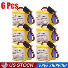 6pcs BR-2/3AGCT4A A98L-0031-0025 4400mAh High Capacity Battery for Fanuc