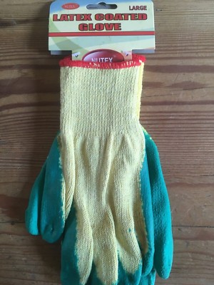 Ein Paar Nutex Latex beschichtete Handschuhe (Größe L)