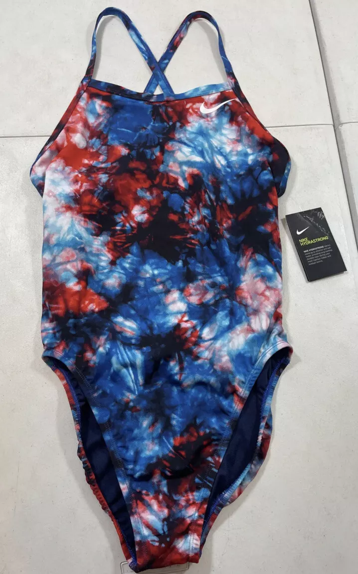 NIKE HYDRASTRONG Tie Dye Crossback One Piece Swimsuit NESSB006 933